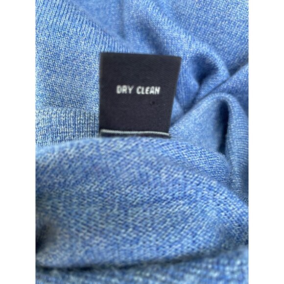 Mens XL Blue Merino Wool Long Sleeve Polo Sweater Jos. A. Bank Signature Collect - Picture 7 of 7